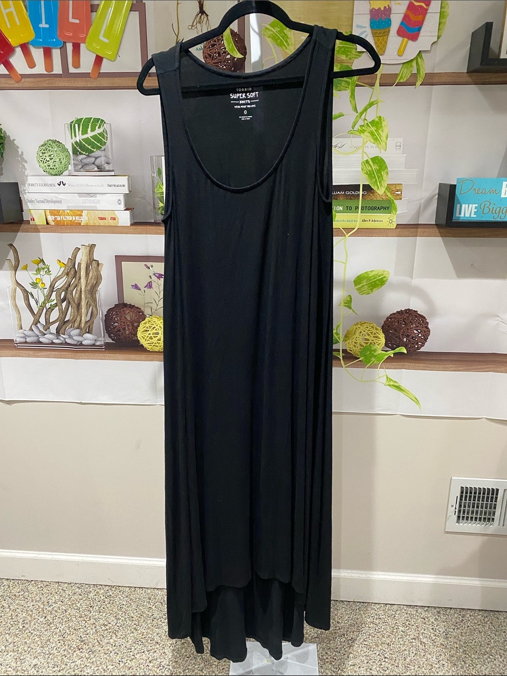 torrid Black Super Soft Knit dress size 0. Ptp is 20